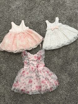 3 Baby Girl Formal Dresses 12M