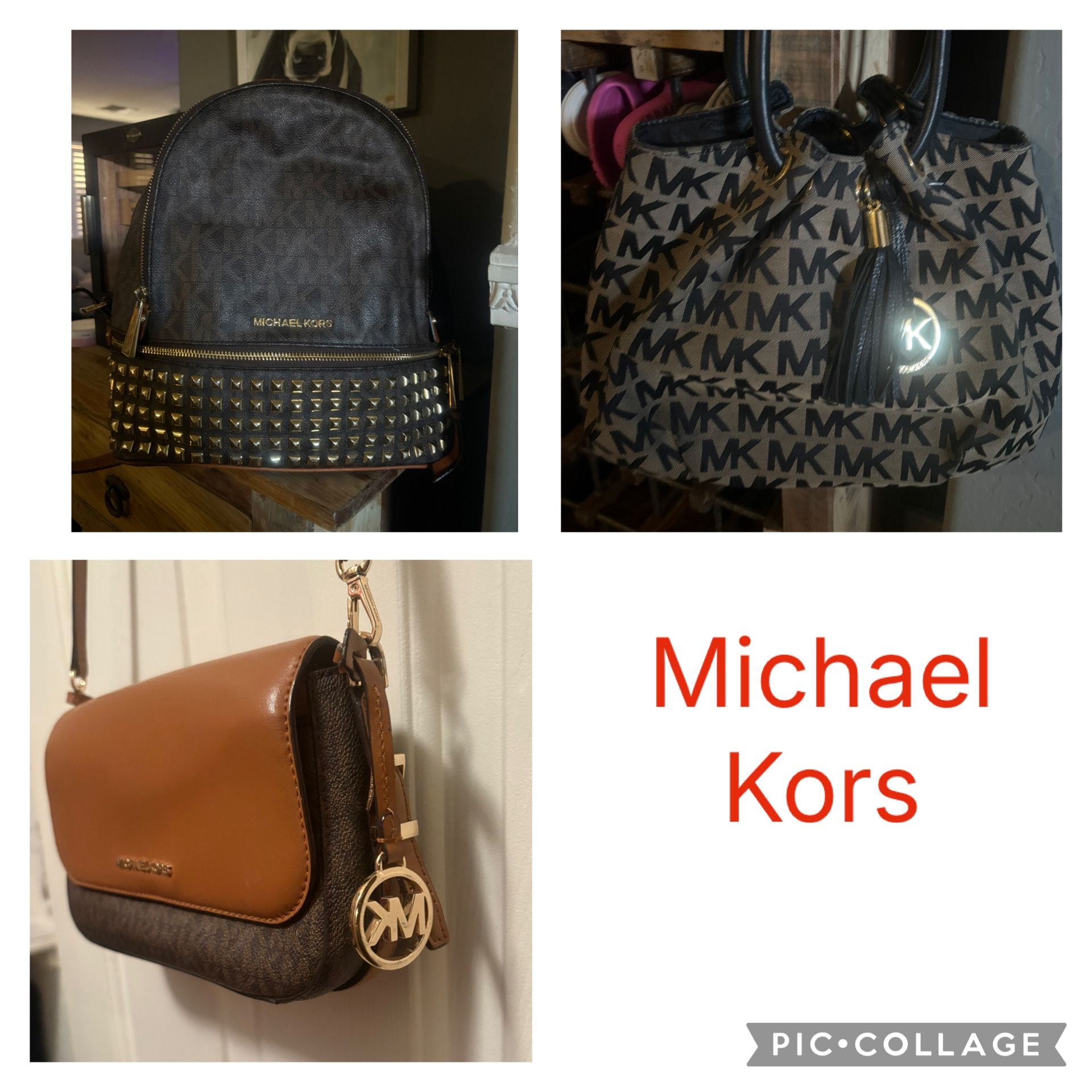 Michael Kors Purses/backpack Price In discription