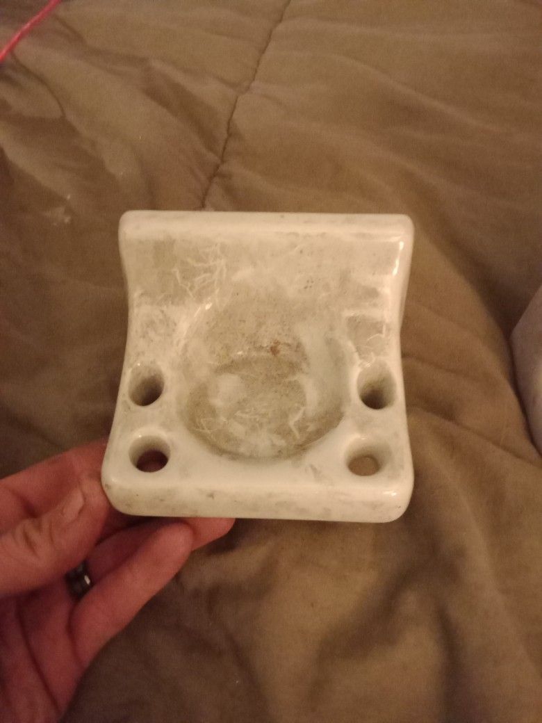 Antique Porcelain Toothbrush Holder Rare