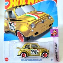 Hot Wheels '60s Fiat 500D Modificado Gold STH 