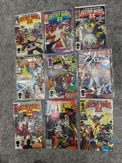 Secret Wars II #1-9 Complete  Set 1985 Marvel Comics Lot Beyonder