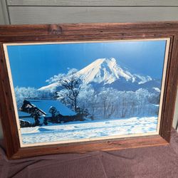 Beautiful Oregons Finest Mountain 🏔️ Framed Picture 