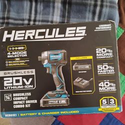 BRAND NEW Hercules Power Tool Drill Brushless lithium -Ion 