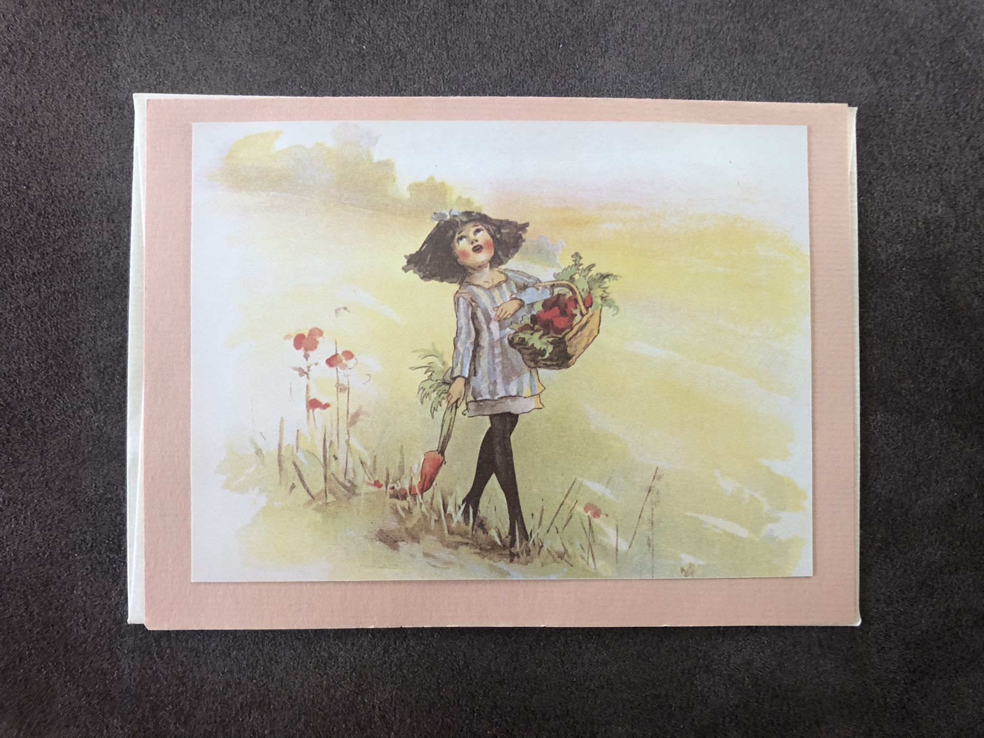 Vintage Green Tiger Press La Jolla Ca NOS Blank Greeting Card
