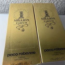 1 Million Paco Rabanne Cologne 100ml (60$ Each New Sealed