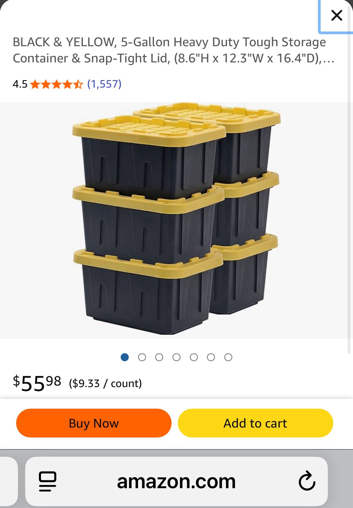 Storage Boxes $ 5Each