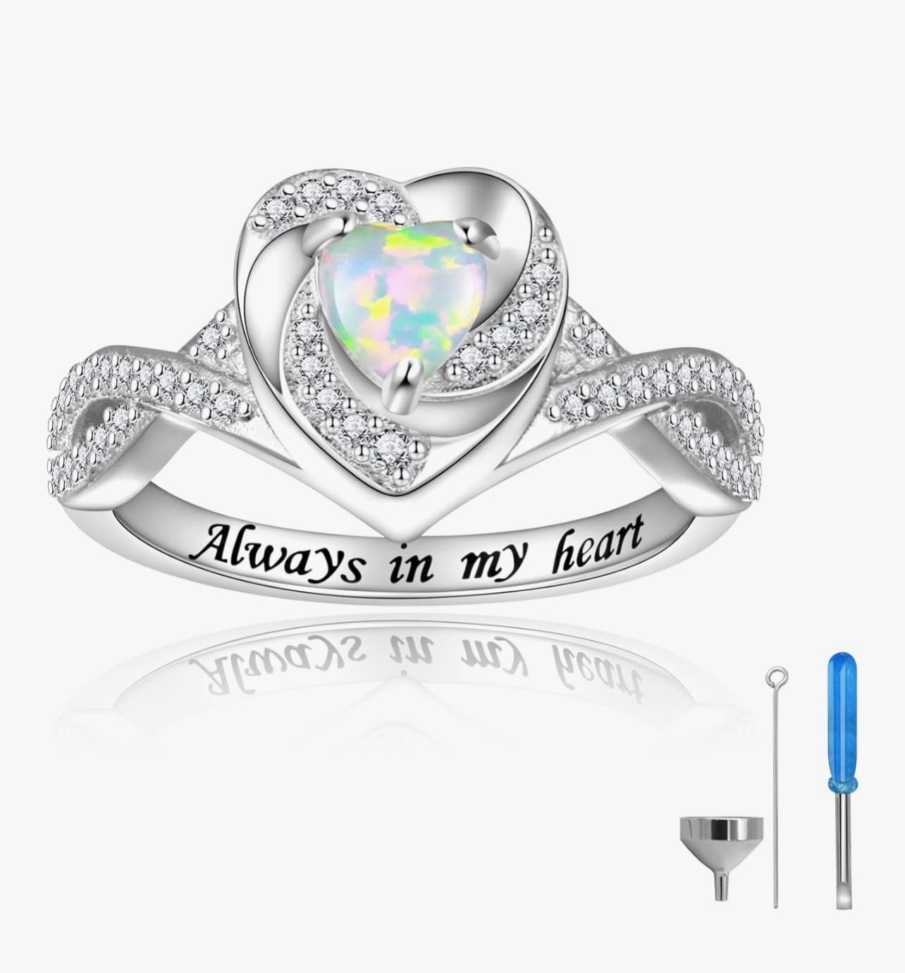 Memorial Ring- 925 Sterling Silver (SIZE 7)