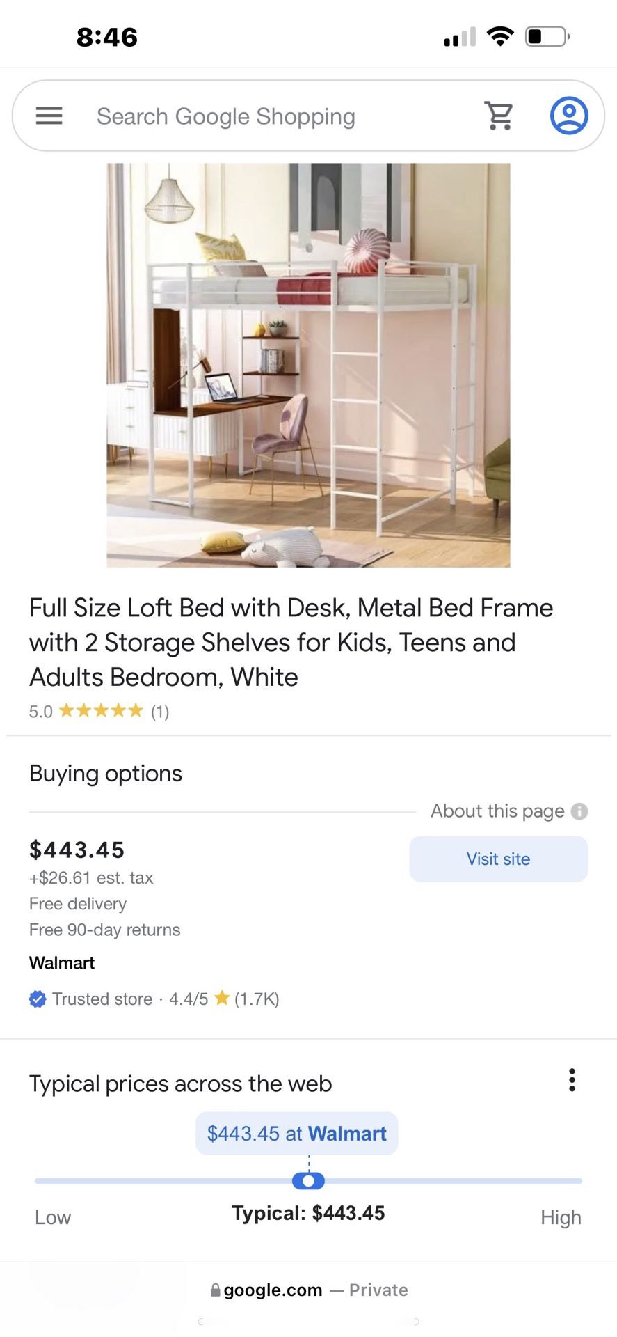 Bed With Desk Comes With Mattress !!