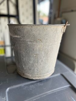 Vintage Tin Work Pail