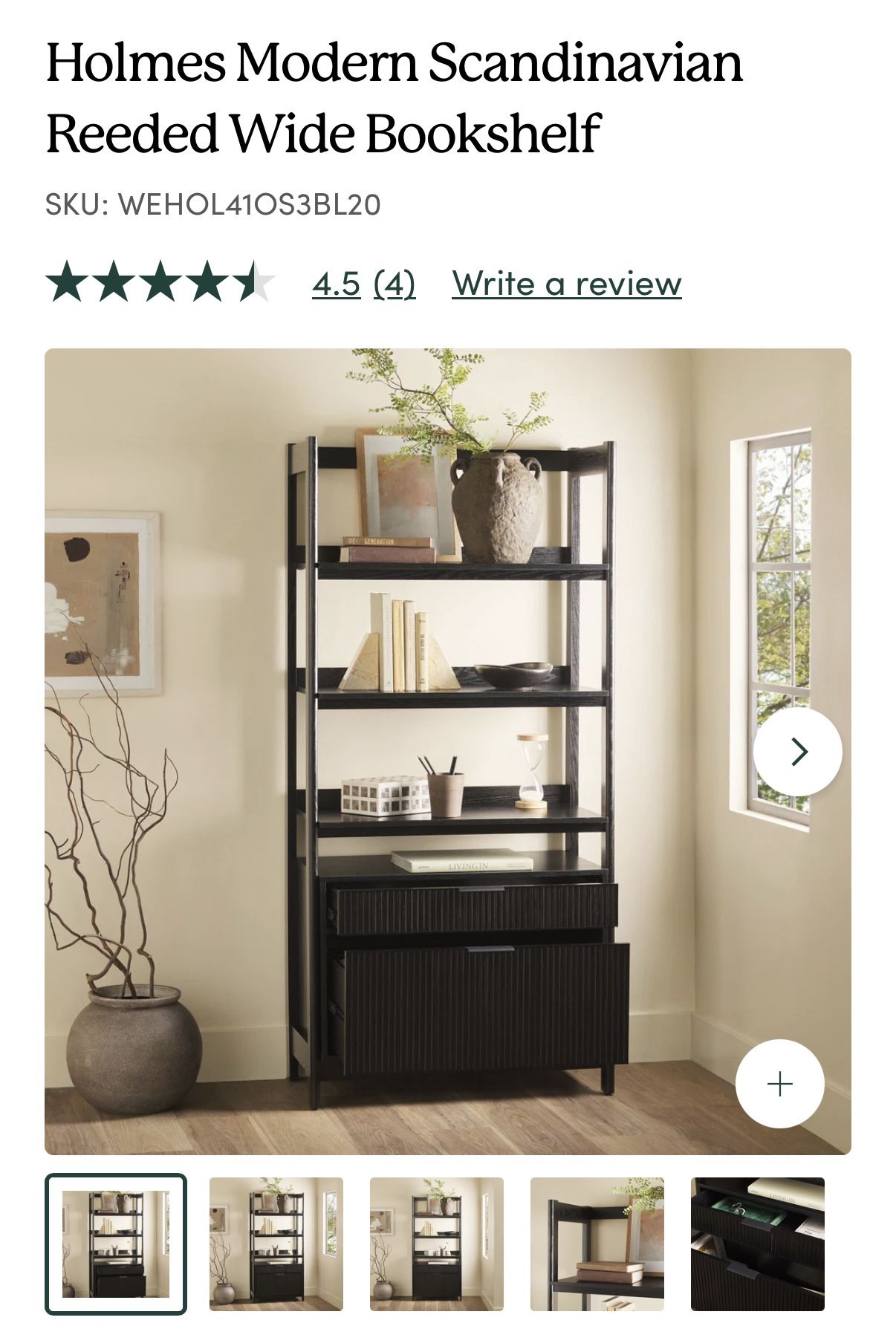 Walker Edison Bookshelves 