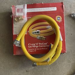 New Gas Line And Faucet Hoses 