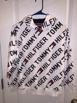 Boys Tommy Hilfiger Logo Hoodie Size M/12-14 Runs small more like 10-12 Fit