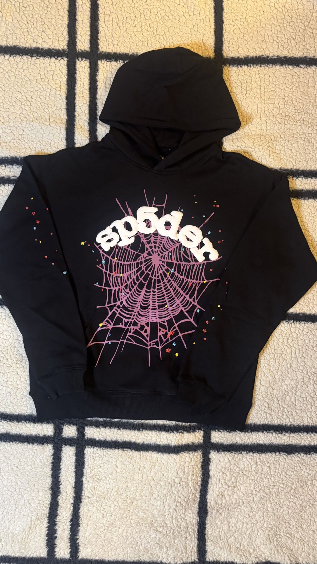 MULTICOLOR BLACK SP5DER HOODIE