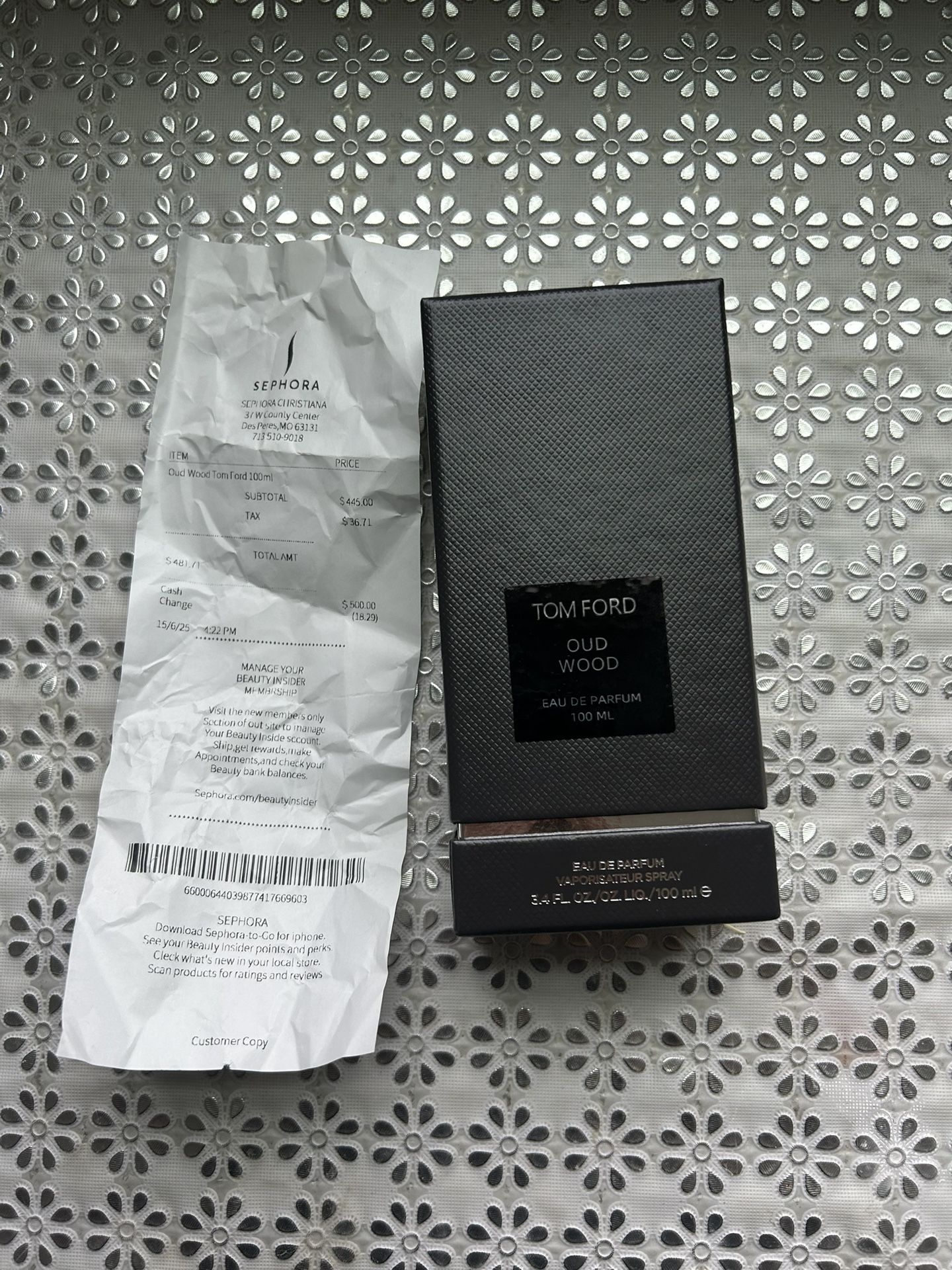 OUD WOOD by Tom Ford With Receipt