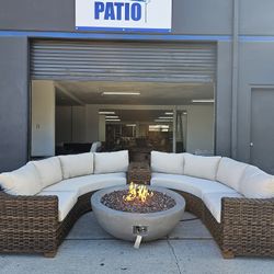 New Outdoor Sunbrella Patio Furniture Sectional Hdpe Wicker 