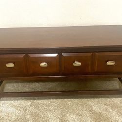 Mahogany Table With Two Drawers