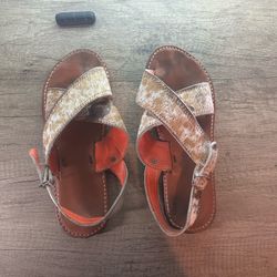 Mexican Leather Hair On Hide Sandals