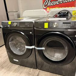 Samsung new washer and dryer set with warranty