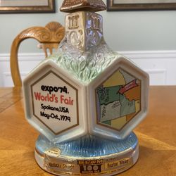 Rare, Vintage 1974 Jim Beam Spokane World’s Fair Decanter