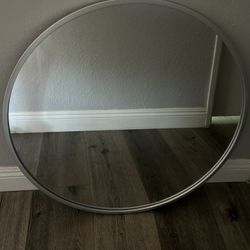 Silver Frame 30 Inch Mirror 