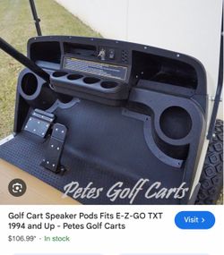 Golf Cart Speaker Pods with speakers for E-Z-GO TXT