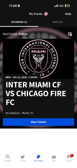 Inter Miami CF vs. Chicago Fire 07/22