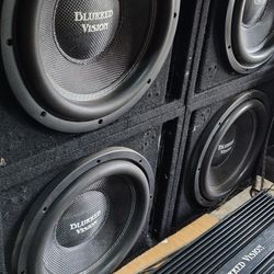 Blurred Vision Audio 4 12s and 5000 watt amplifier