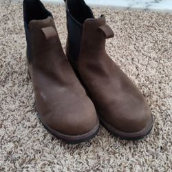 L L bean brown boots Chelsea work 13 medium dress leather 