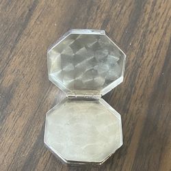 VINTAGE LAMODE STERLING SILVER HEXAGON PILL BOX