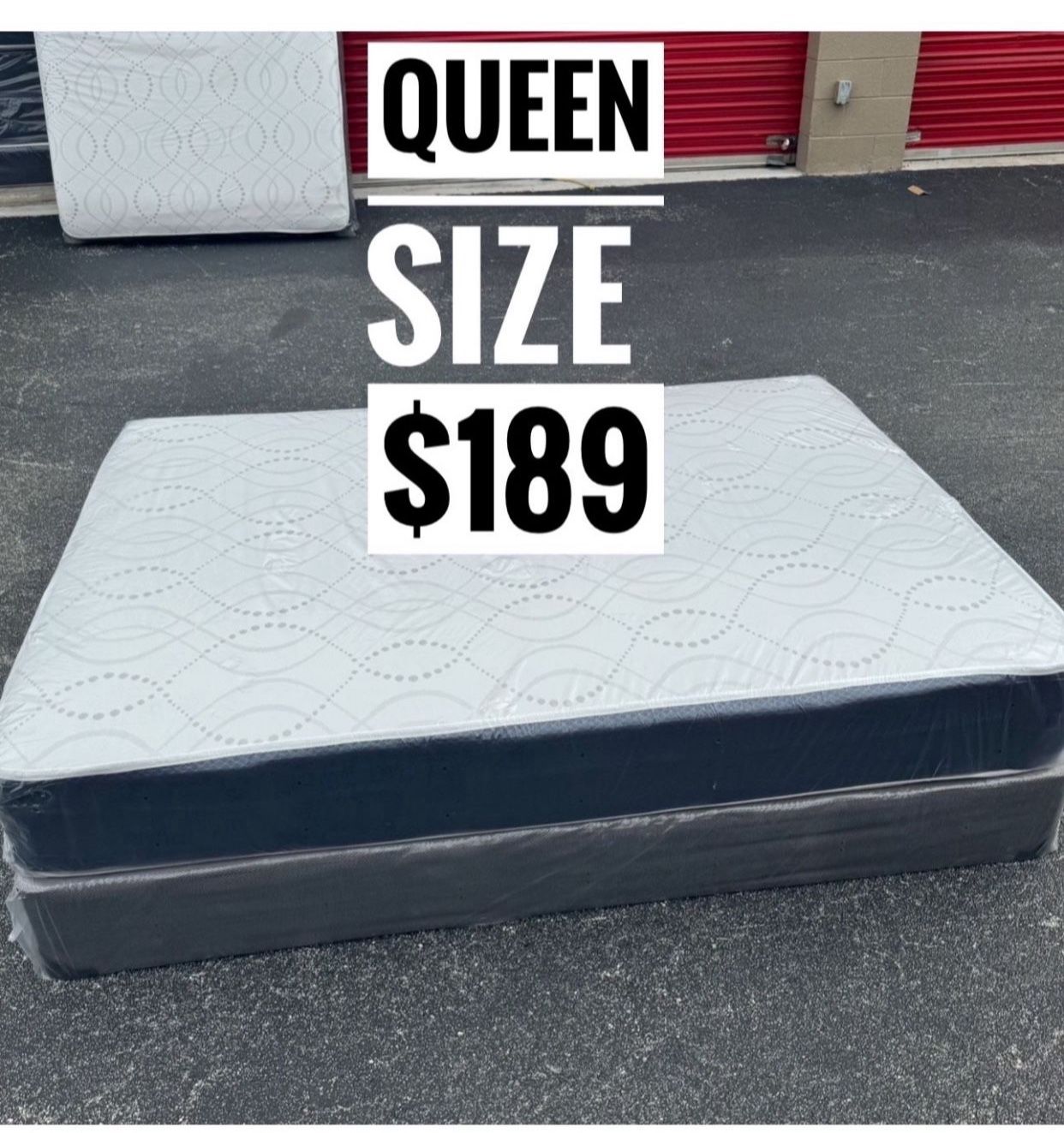 NEW QUEEN SIZE MATTRESS AND BOX SPRING 2PC