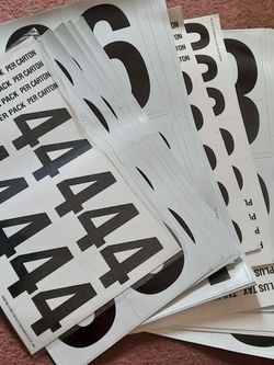 Large And Extra Large Stickers Numbers