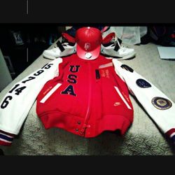 Leather Jacket + Jordans+had