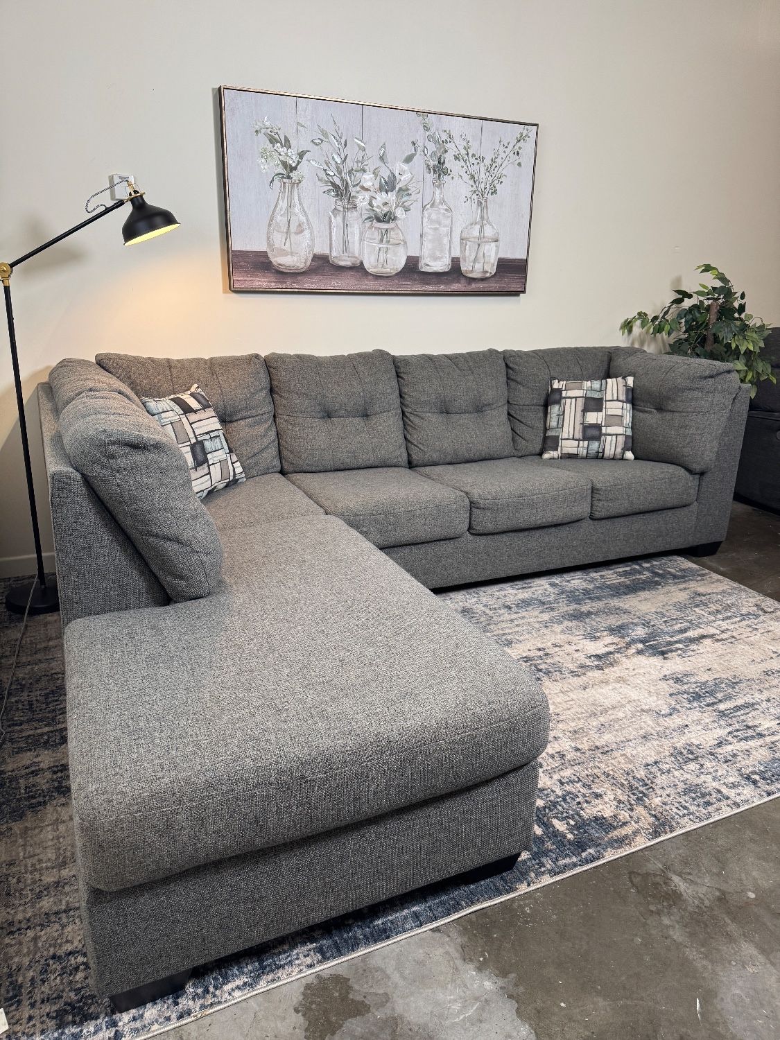 FREE DELIVERY Gray Living Spaces Sectional Couch