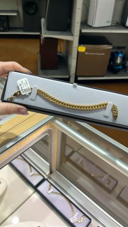 18k Miami Cuban Bracelet PRICE FIRM 