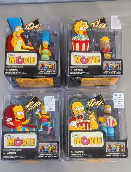 Mcfarlane The Simpsons The Movie Figures Set New