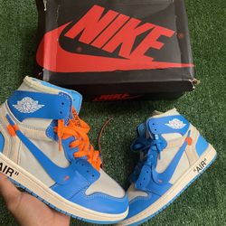 Jordan 1 Off White Unc Size 8.5 