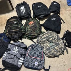 11 Name Brand Book Bags! Selling All As Bundle! ( Refer To Description)