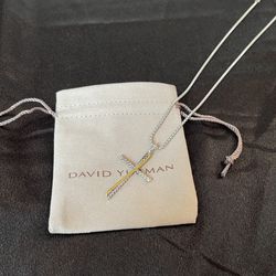 David Yurman Cross Pendant Necklace
