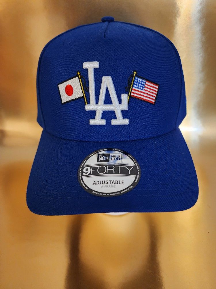 Los Angeles Dodgers MLB New Era Japan & USA Flag 9Forty A Frame Snapback Hat