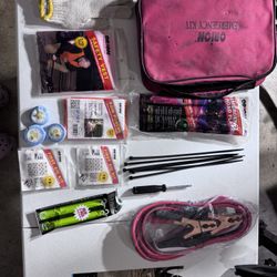 Orion Emergency Roadside Kit – Flares, First Aid, Jumper Cables, Safety Gear