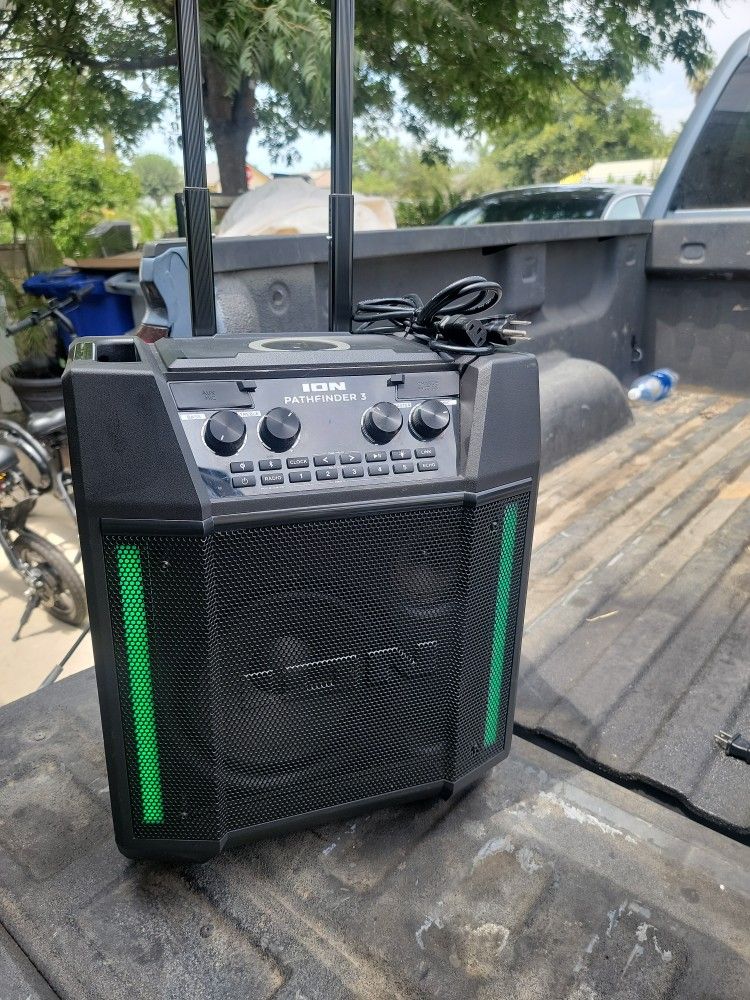 ION PATHFINDER 3 PORTABLE BLUETOOTH SPEAKER RECHARGEABLE 120W for Sale