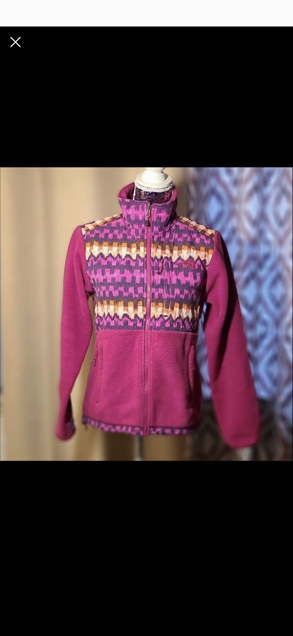 Small Pink Patterned The North Face Jacket