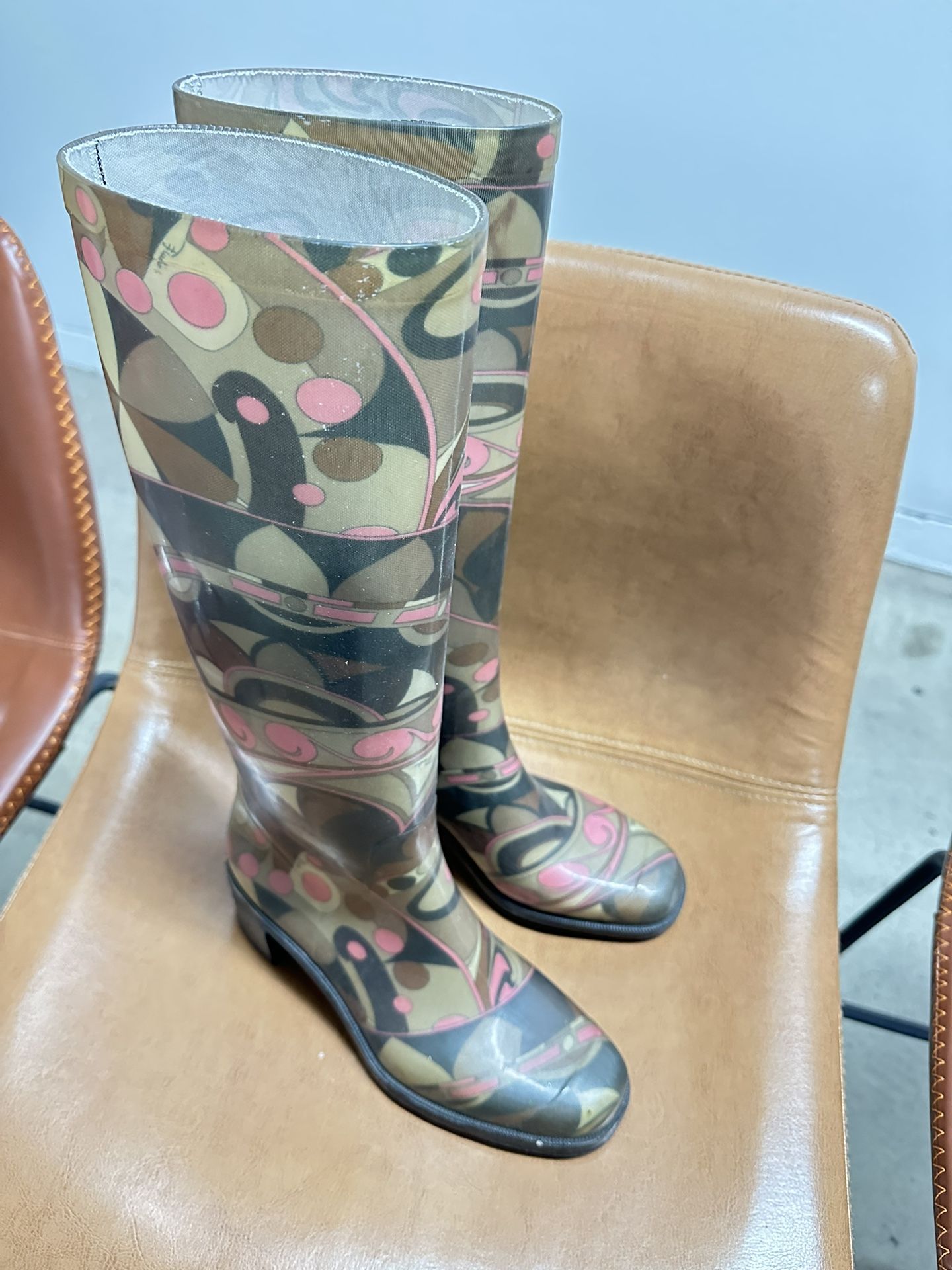 Emilio Pucci Rain Boots Size 37