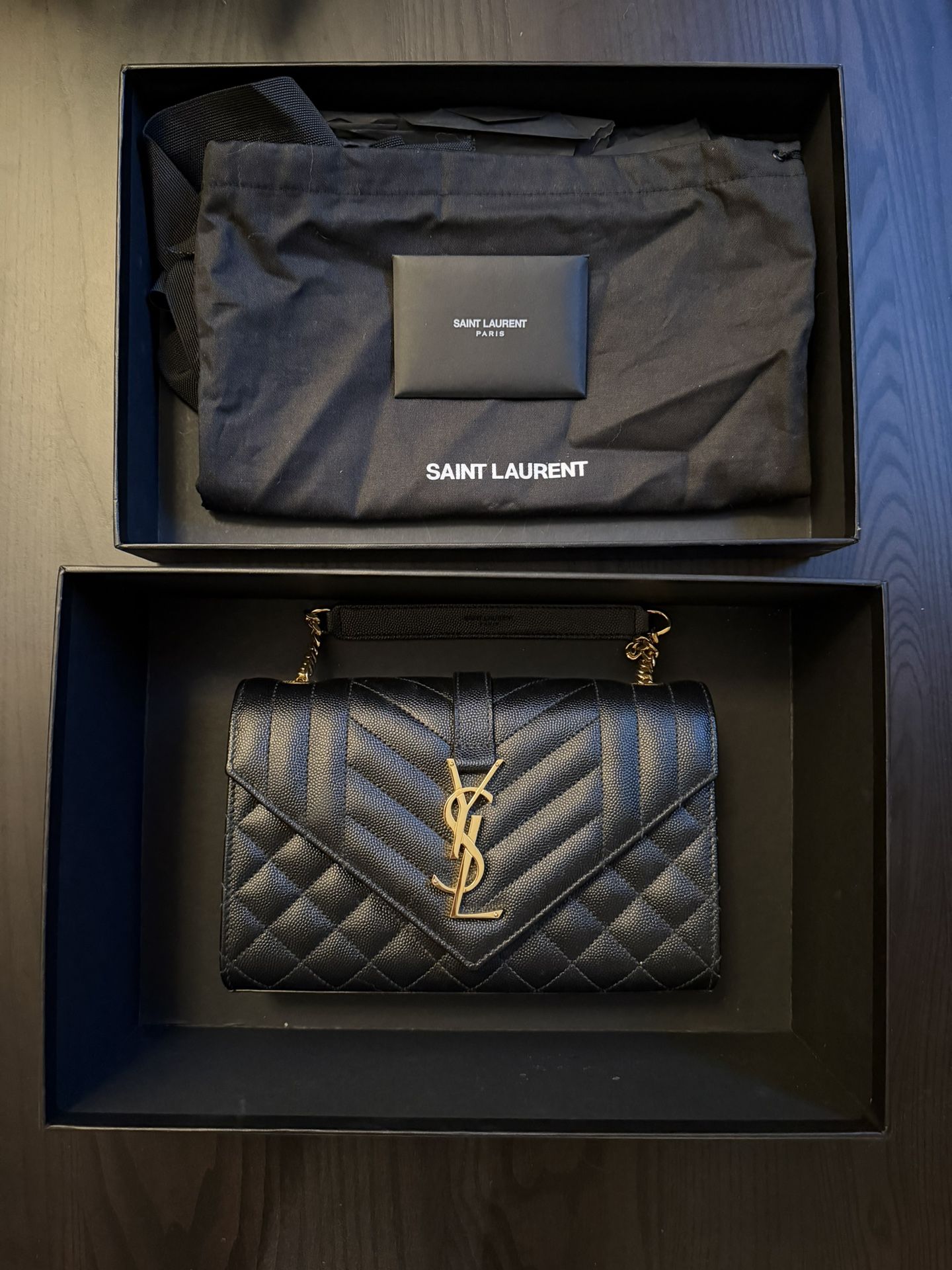 YSL Envelope Quilted Bag 