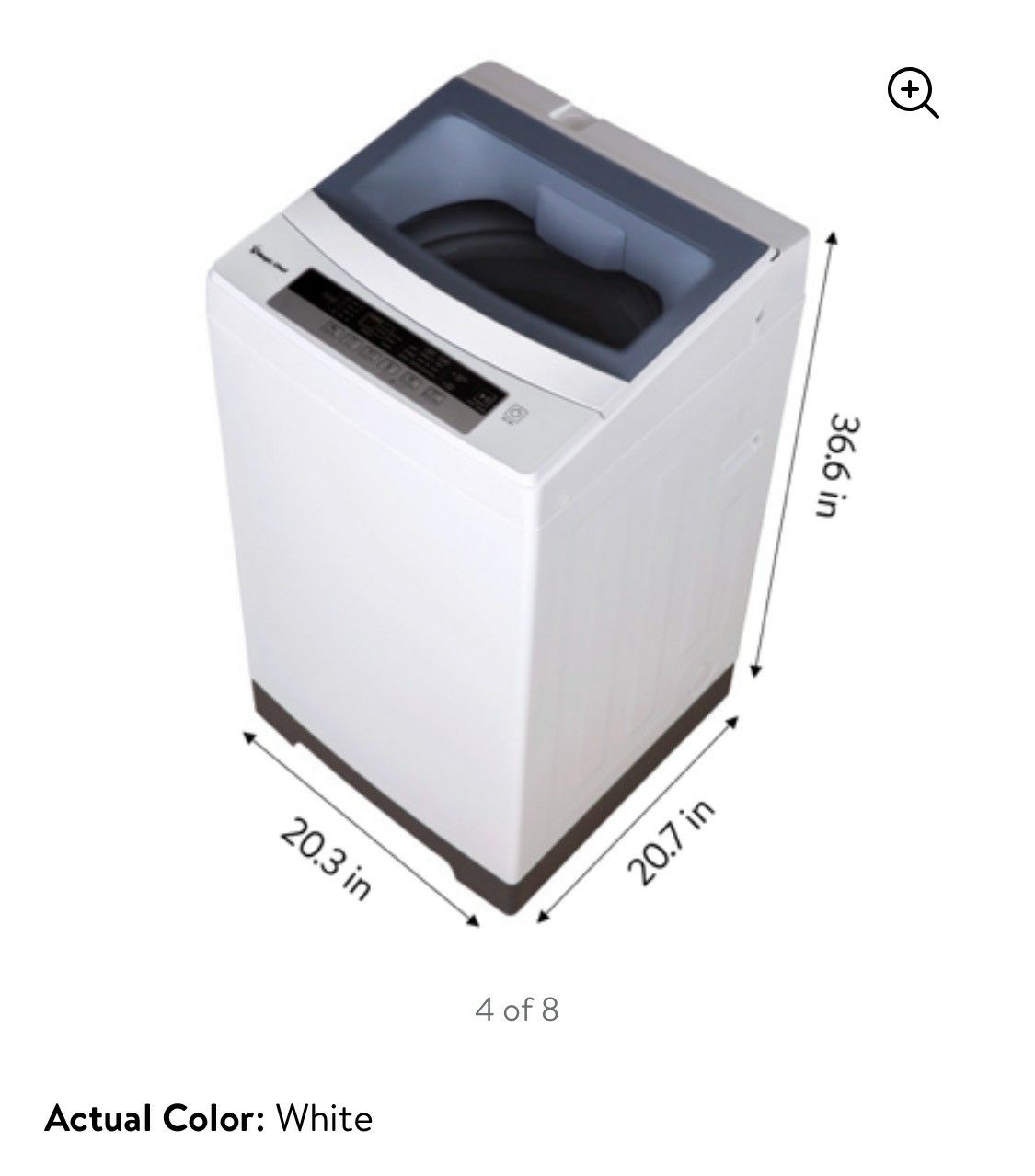 Magic chef 1.6 cu ft topload compact washer and Dryer 2.6 cu ft