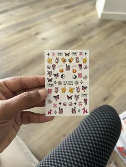 Nail Stickers Gucci, Barbie, Pokémon 