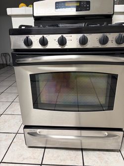 GE Profile Stainless Steel Gas Range Double Oven