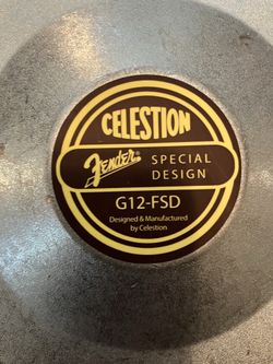 Fender  Celestion Electric Guitar Amp Speaker G12-FSD