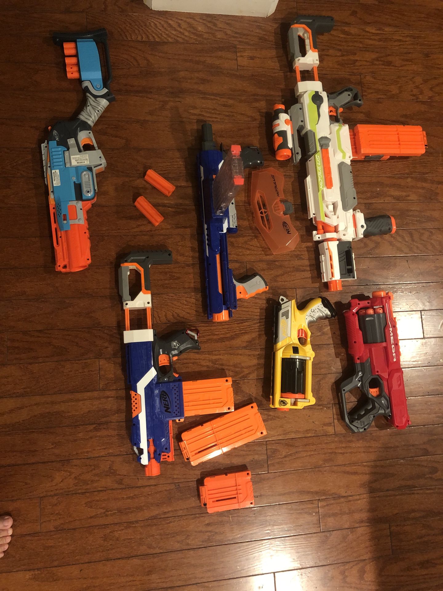 Nerf guns (Nerf bullets not included)