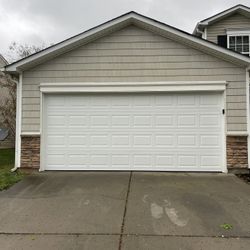✔️New✔️16x7 White Short Panel Garage Door Installed✔️